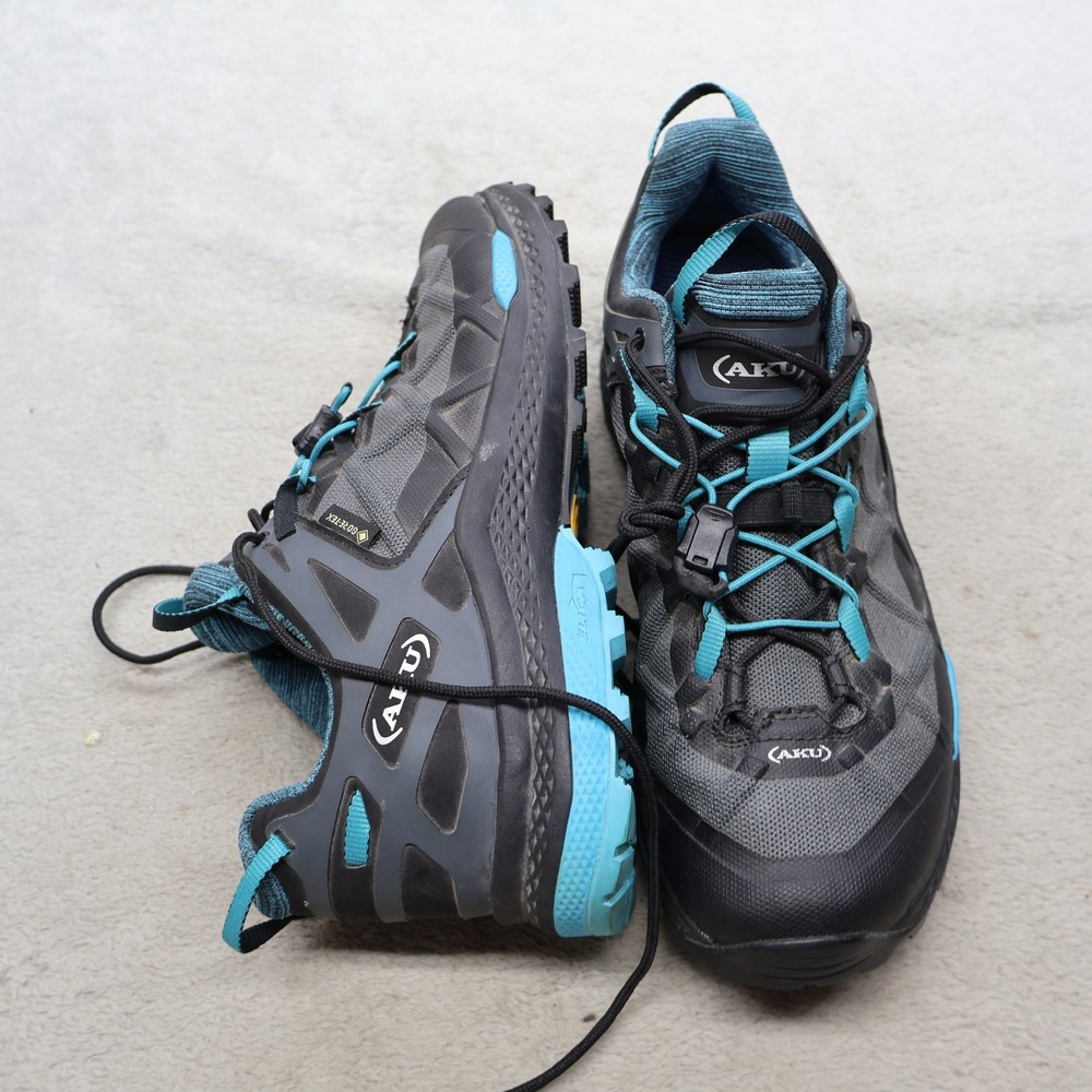 AKU Womens 8.5 Hiking Shoes Grey Rocket DFS Gore-Tex Waterproof Outdoor Trail